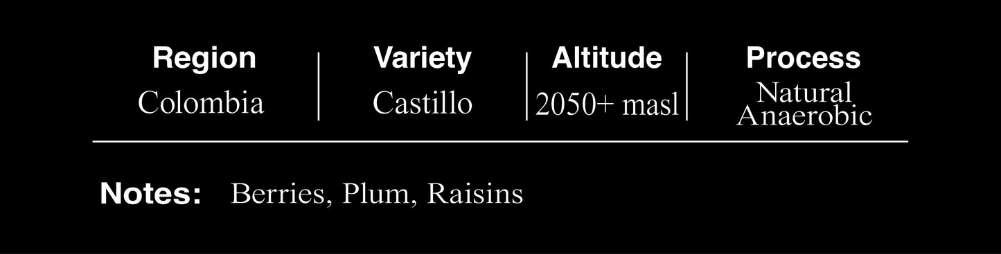 Colombia Castillo Natural Anaerobic