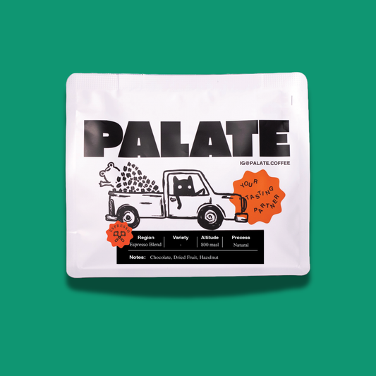 Palate Coffee Espresso Blend roasted coffee beans